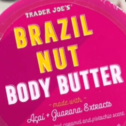 trader joe's brazil nut body butter dupe